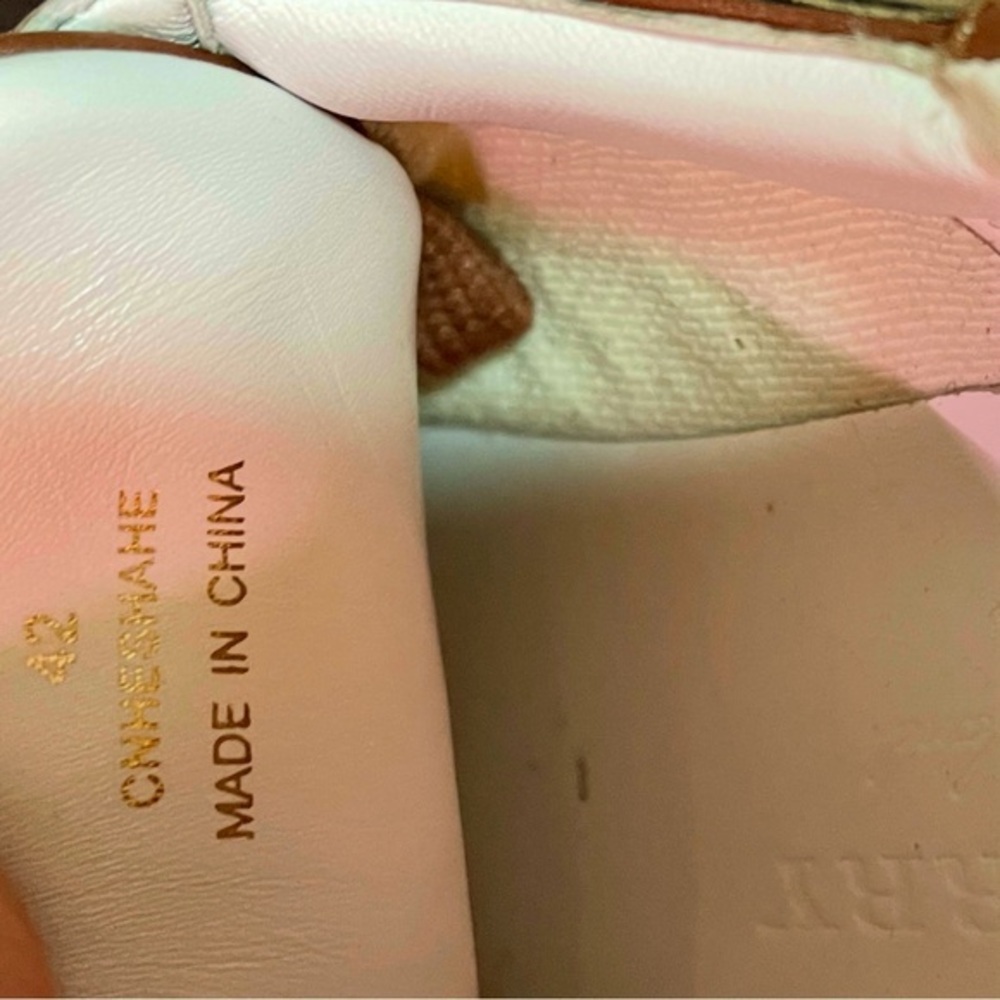 Burberry Brown Sneakers nova check Low-Top Retro Style Sz 42 / US 9 - Picture 6 of 10